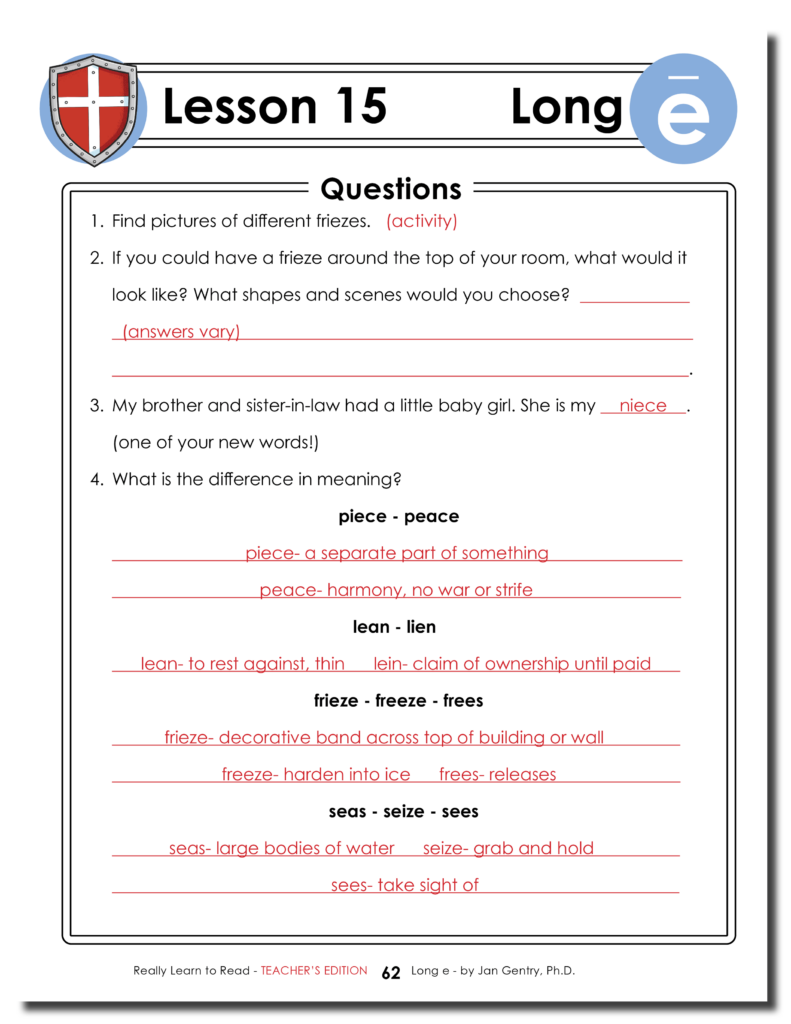 Really Learn To Read! Teacher's Edition with Answers