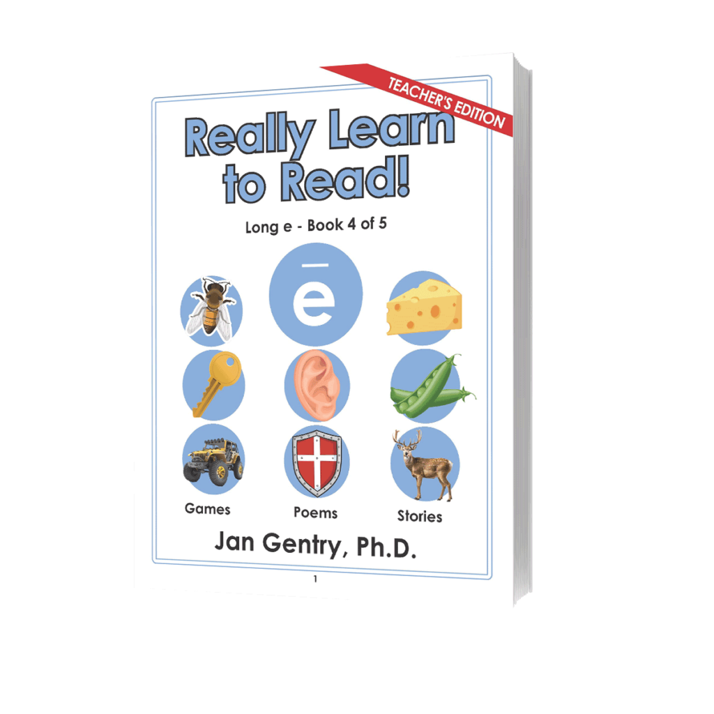 Really Learn to Read - Long e Reading Activity Workbook - Teacher's Edition