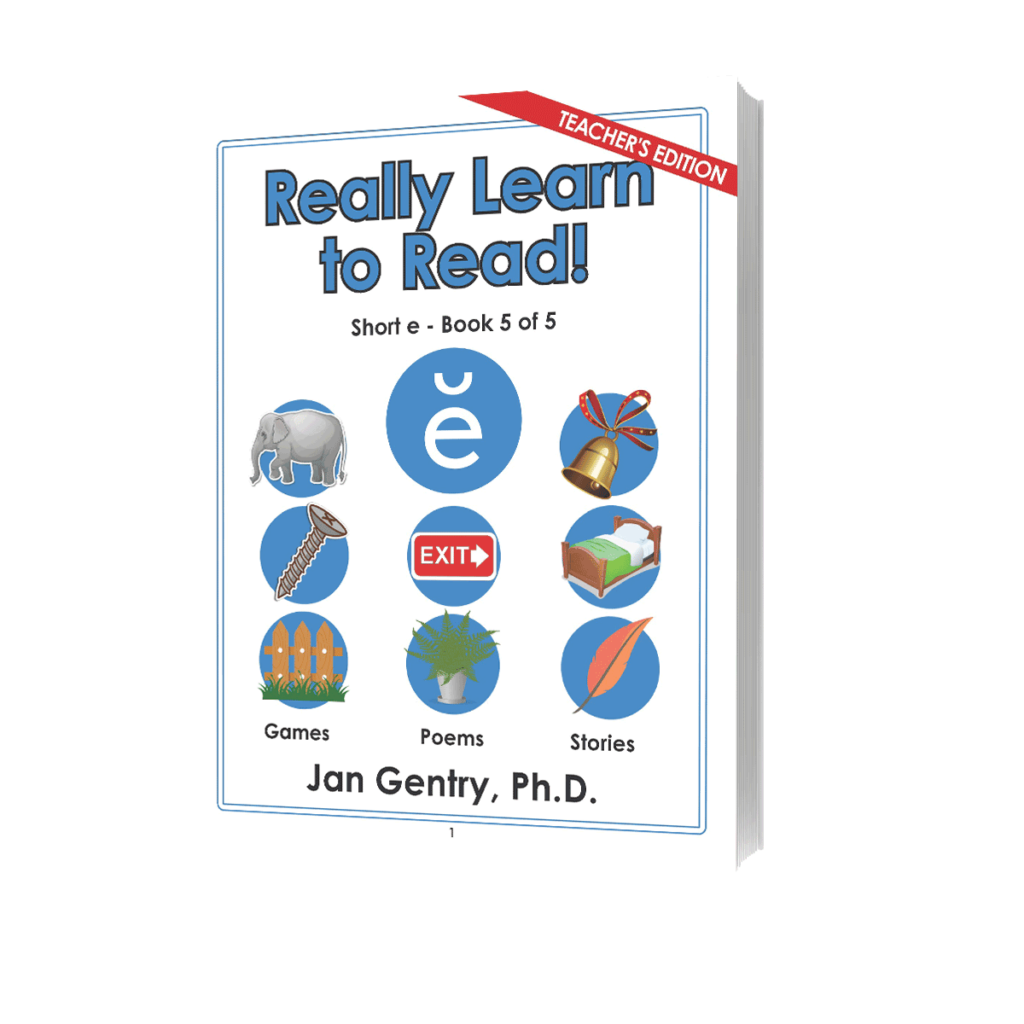 Really Learn to Read - Short e Reading Activity Workbook - Teacher's Edition