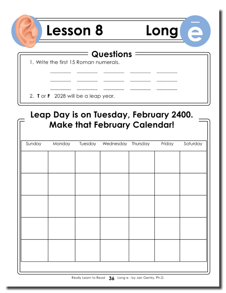 Really Learn to Read - Long e Reading Activity Workbook