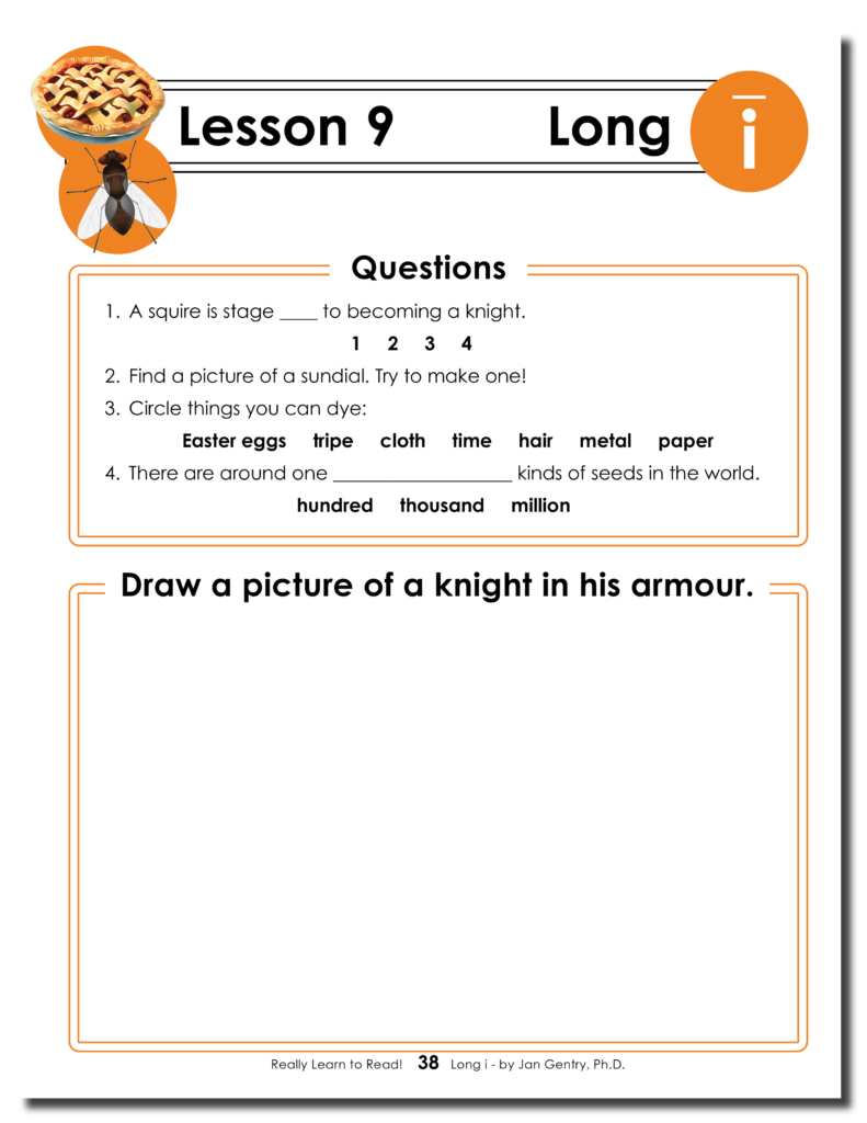 Really Learn to Read - Long i Reading Activity Workbook 