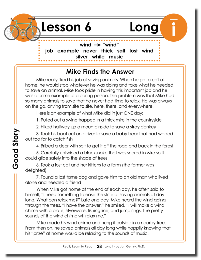 Really Learn to Read - Long i Reading Activity Workbook 